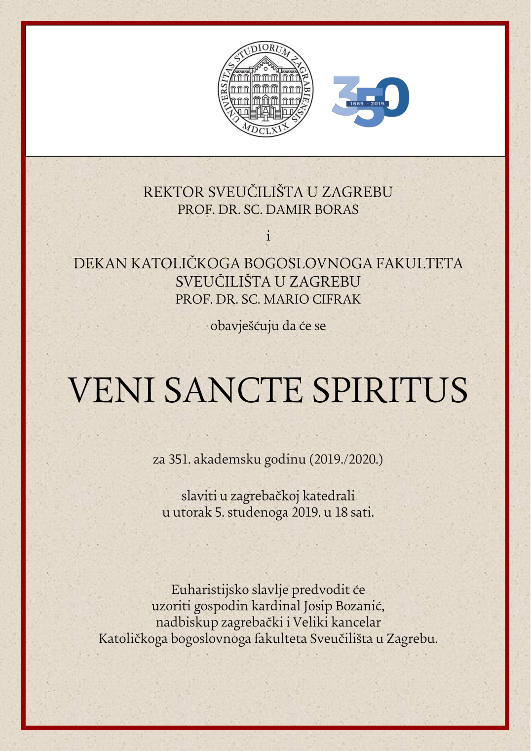 Veni Sancte Spiritus 2019.