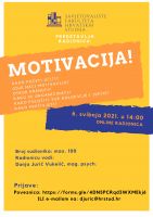 Radionica: motivacija