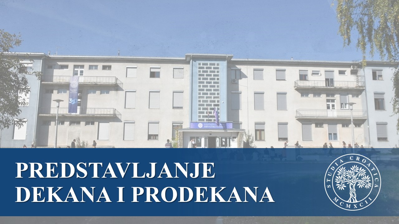 Predstavljanje dekana i prodekana Fakulteta hrvatskih studija